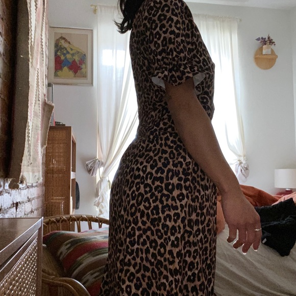 LIKELY Animal Print Leopard Wrap Dress - Picture 10 of 14